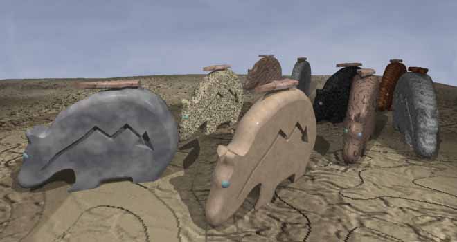 Bear fetishes at dawn