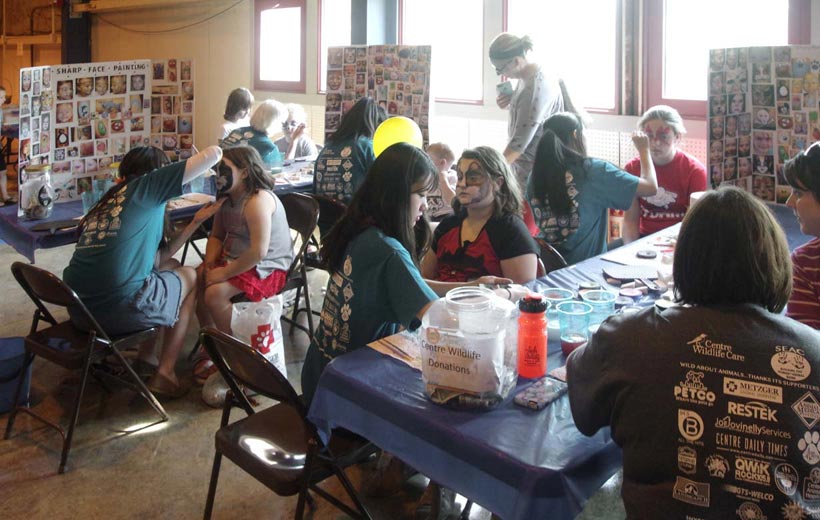 Face painting at Wild About Animals 2017