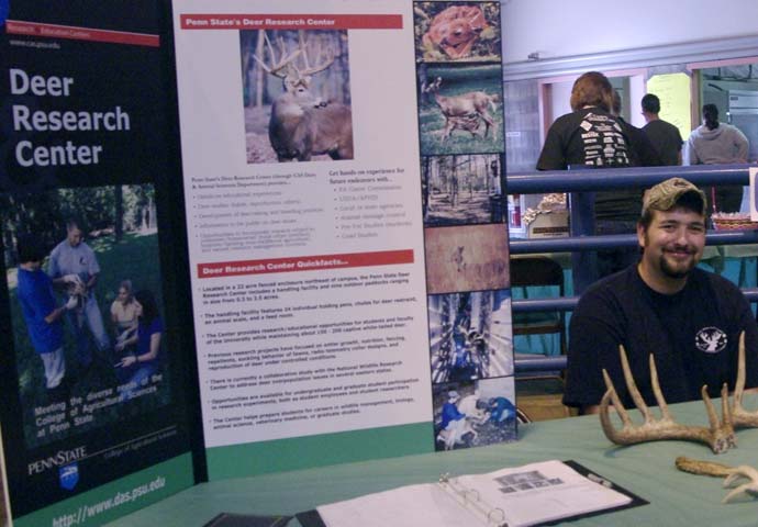 Shane Brenneman at the Deer Research Center